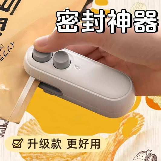 Portable Mini Bag Sealer & Cutter – Heat Sealing Machine for Food Storage Bags
