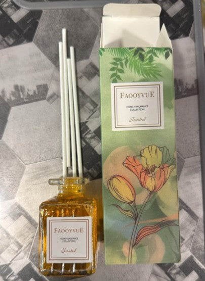 Faooyvue Reed Diffuser – Home Fragrance with Scented Oil & Reed Sticks