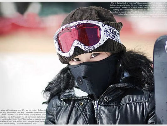 Half Face Bike Mask – Windproof & Dustproof Cycling Face Shield