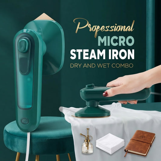 Portable 1000W Steam Spray Dry Iron – Compact Handheld Clothes Press