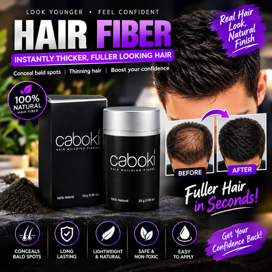 Caboki Hair Fibers 25g – Instant Hair Volumizer for Fuller, Natural-Looking Hair
